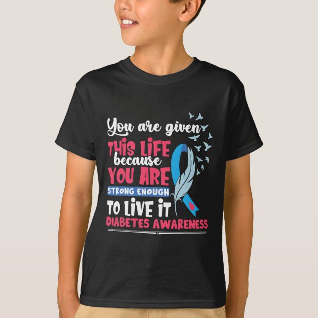 Camiseta Conciencia sobre la diabetes  (Anverso)