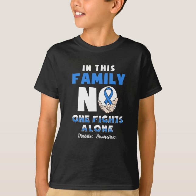Camiseta Conciencia sobre la diabetes (Anverso)
