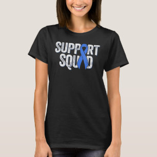 Camiseta Conciencia sobre la diabetes Cinta azul Soporte pa