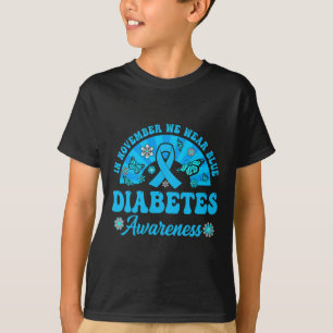 Camiseta Conciencia Sobre La Diabetes En Noviembre Usamos B