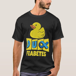 Camiseta Conciencia sobre la diabetes en un pato divertido