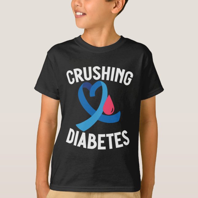 Camiseta Conciencia sobre la diabetes Guerrero del T1D apla (Anverso)