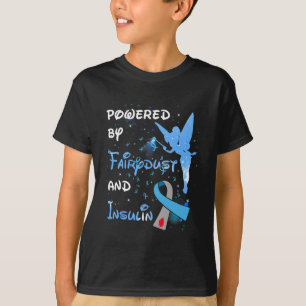 Camiseta Conciencia Sobre La Diabetes Impulsada Por El Polv