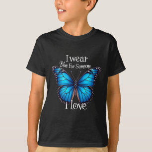 Camiseta Conciencia sobre la diabetes Mariposa Soporte para