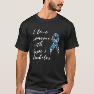Camiseta Conciencia sobre la diabetes por la que amo a algu