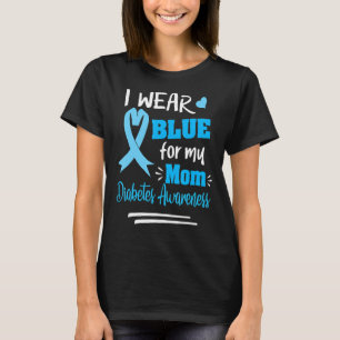 Camiseta Conciencia sobre la diabetes que llevo azul para m