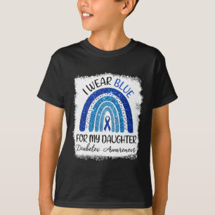 Camiseta Conciencia sobre la diabetes que llevo azul para m