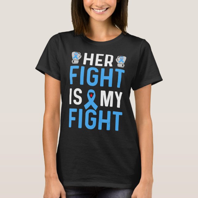 Camiseta Conciencia sobre la diabetes Su lucha es mi lucha  (Anverso)