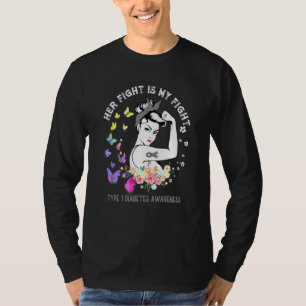 Camiseta Conciencia sobre la diabetes Su Lucha Es Mi Lucha