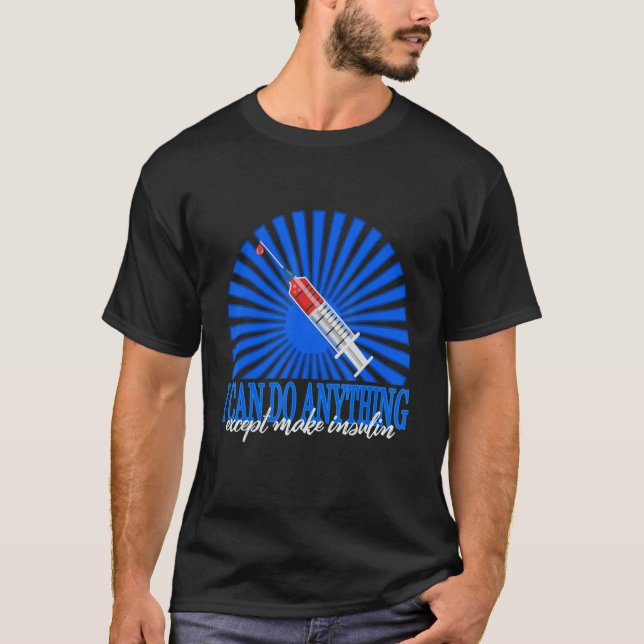 Camiseta Conciencia sobre la diabetes T1d Puedo hacer cualq (Anverso)