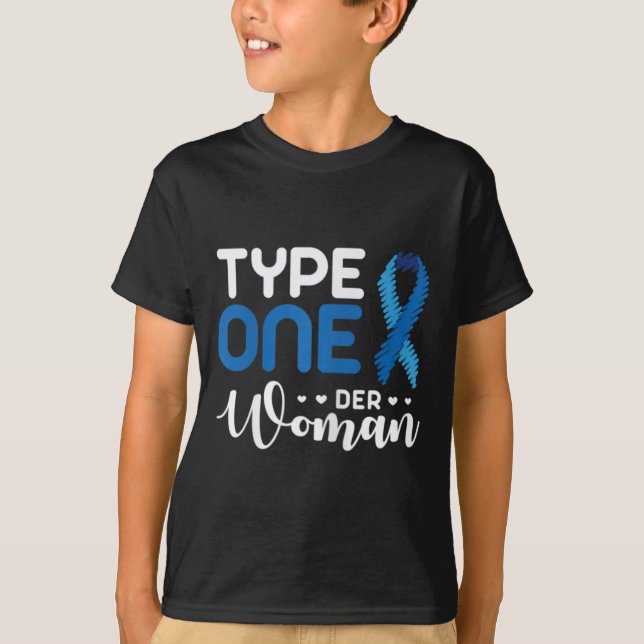 Camiseta Conciencia sobre la diabetes tipo 1 - Diabetic T1D (Anverso)