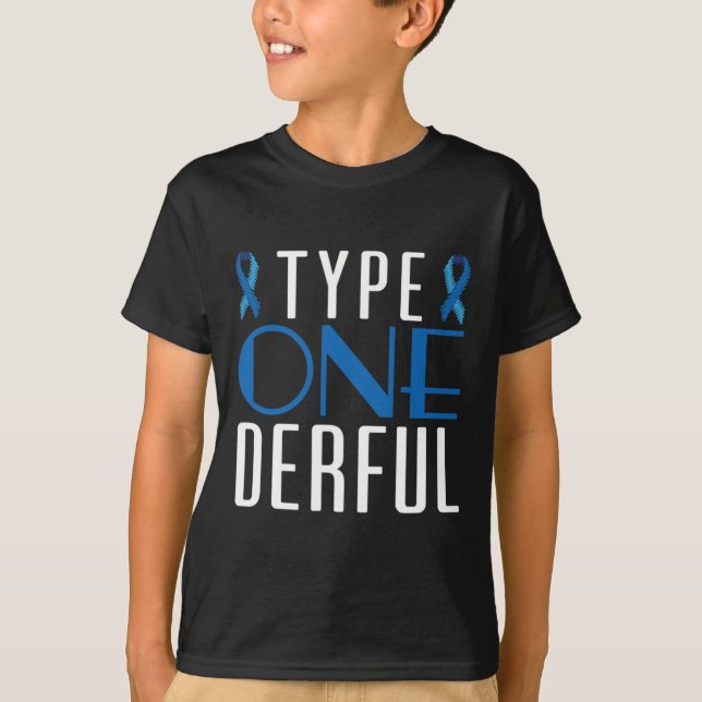 Camiseta Conciencia sobre la diabetes tipo 1 - Diabetic T1D (Anverso)