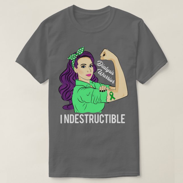 Camiseta Conciencia sobre la diálisis trasplante de riñón d (Diseño del anverso)