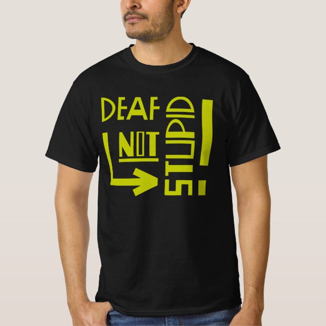 Camiseta Conciencia sobre la discapacidad sorda (Anverso)