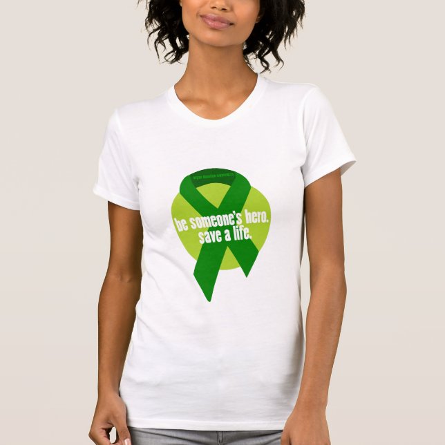 Camiseta Conciencia sobre la donación de órganos (Anverso)