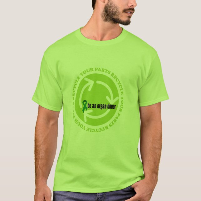 Camiseta Conciencia sobre la donación de órganos (Anverso)
