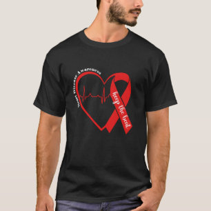 Camiseta Conciencia sobre la enfermedad cardíaca cardiaca H
