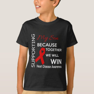 Camiseta Conciencia sobre la enfermedad cardíaca de mi hijo