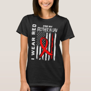 Camiseta Conciencia sobre la enfermedad cardíaca del cuñado