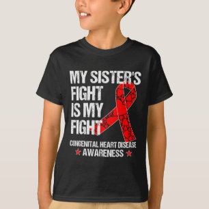 Camiseta Conciencia sobre la enfermedad cardíaca en la herm