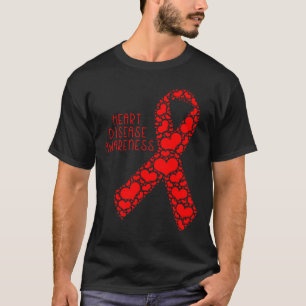 Camiseta Conciencia sobre la enfermedad Cinta roja