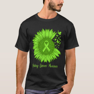 Camiseta Conciencia sobre la enfermedad Cinta verde de la m