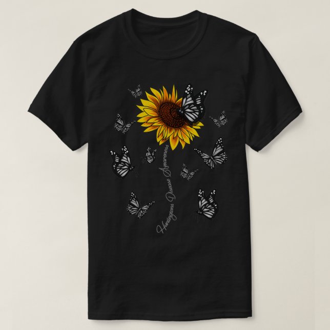 Camiseta Conciencia sobre la enfermedad de Huntingtons (Diseño del anverso)