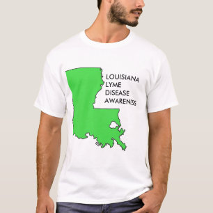 Camiseta Conciencia sobre la enfermedad de Lyme en Luisiana