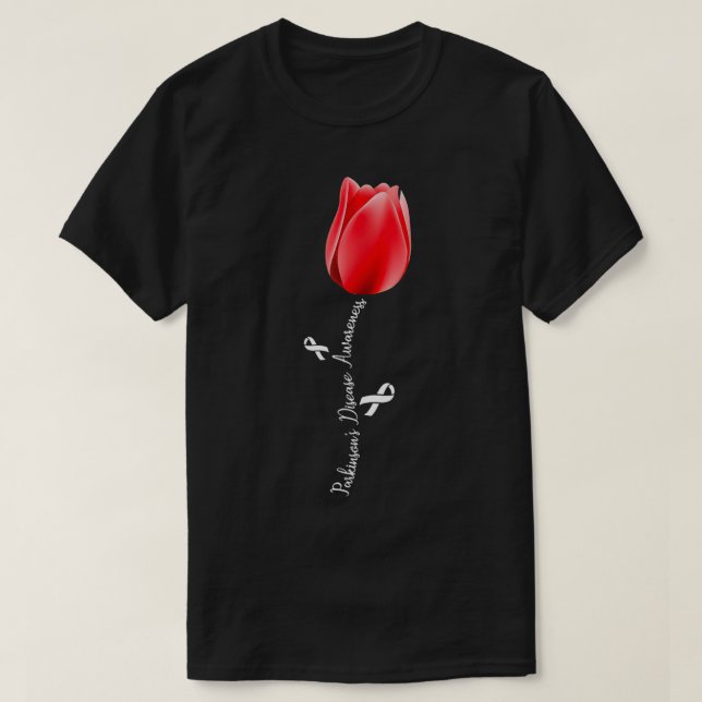 Camiseta Conciencia sobre la enfermedad de Parkinson Tulipá (Diseño del anverso)