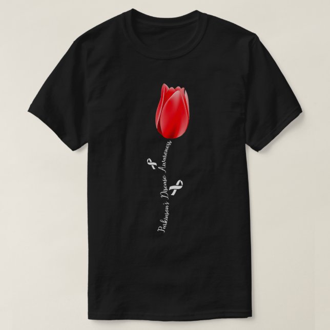 Camiseta Conciencia sobre la enfermedad de Parkinson Tulipá (Diseño del anverso)