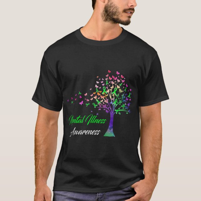 Camiseta Conciencia sobre la enfermedad mental de la cinta  (Anverso)