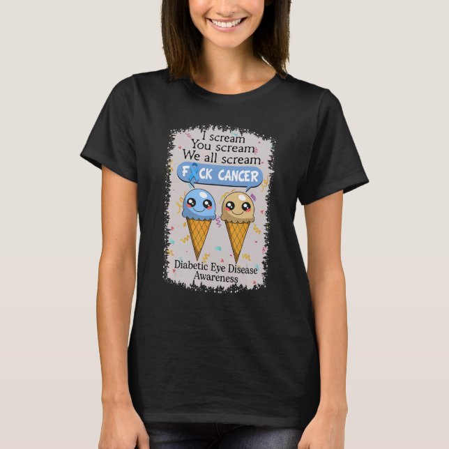 Camiseta Conciencia sobre la enfermedad ocular diabética Cr (Anverso)