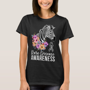 Camiseta Conciencia sobre la enfermedad rara Cebra Raras En
