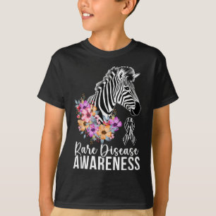 Camiseta Conciencia sobre la enfermedad rara Cebra Raras En
