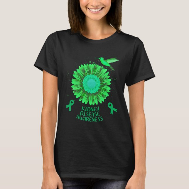 Camiseta Conciencia sobre la enfermedad Regalo del colibrí  (Anverso)