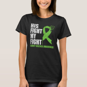 Camiseta Conciencia sobre la enfermedad renal Cinta verde s