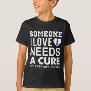 Camiseta conciencia sobre la epilepsia alguien que amo nece