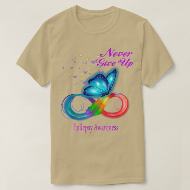Camiseta Conciencia sobre la epilepsia de la mariposa (Diseño del anverso)