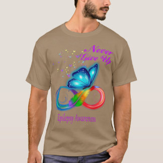 Camiseta Conciencia sobre la epilepsia de la mariposa