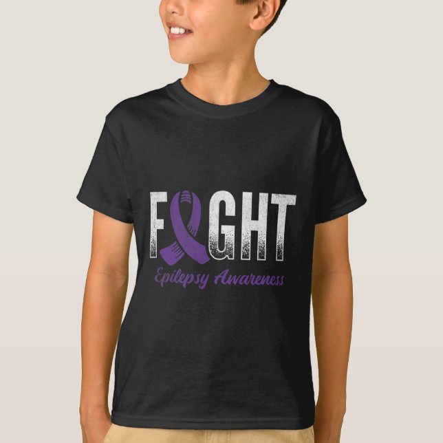 Camiseta Conciencia sobre la epilepsia de lucha 1 (Anverso)