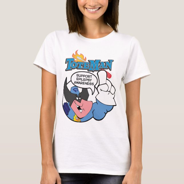 Camiseta Conciencia sobre la epilepsia de ToteMan (Anverso)
