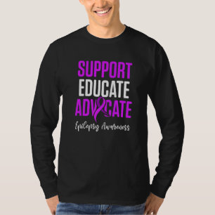 Camiseta Conciencia sobre la epilepsia educa al guerrero ep