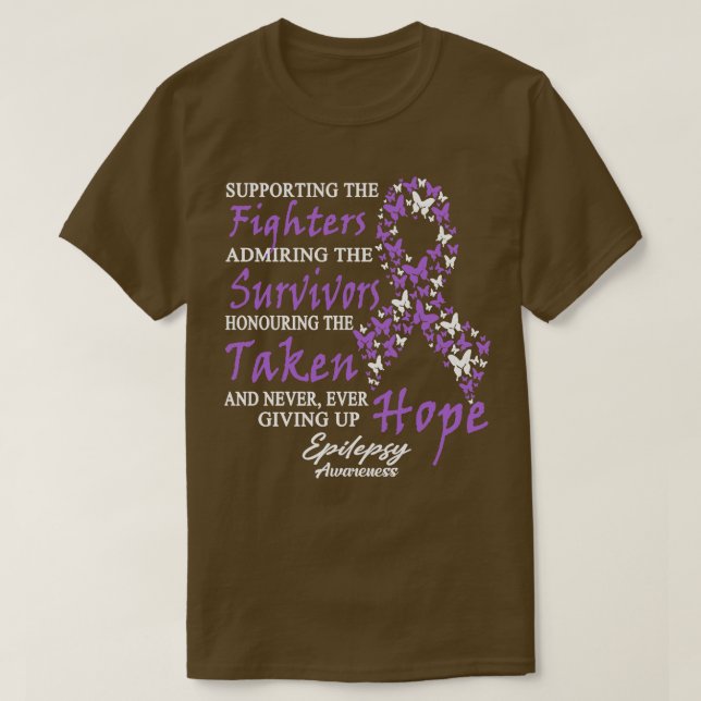 Camiseta Conciencia sobre la epilepsia en apoyo de los luch (Diseño del anverso)