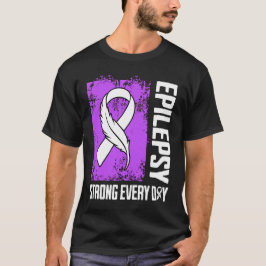Camiseta Conciencia sobre la Epilepsia Fuerte Todos los Día