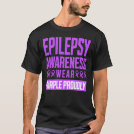 Camiseta Conciencia sobre la Epilepsia Lleva Morado con Org