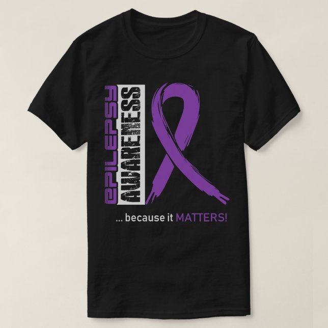 Camiseta Conciencia sobre la Epilepsia Porque Importa En Es (Diseño del anverso)