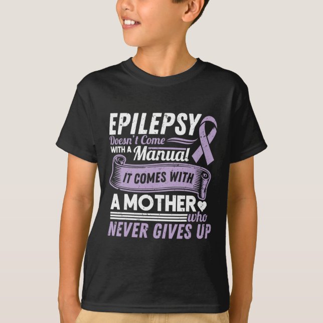 Camiseta Conciencia sobre la epilepsia que mamá no viene co (Anverso)