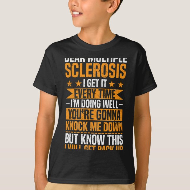 Camiseta Conciencia sobre la esclerosis múltiple que estoy  (Anverso)
