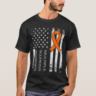 Camiseta Conciencia sobre la esclerosis múltiple Retro de 