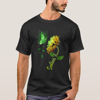 Camiseta Conciencia sobre la escoliosis del girasol en mari